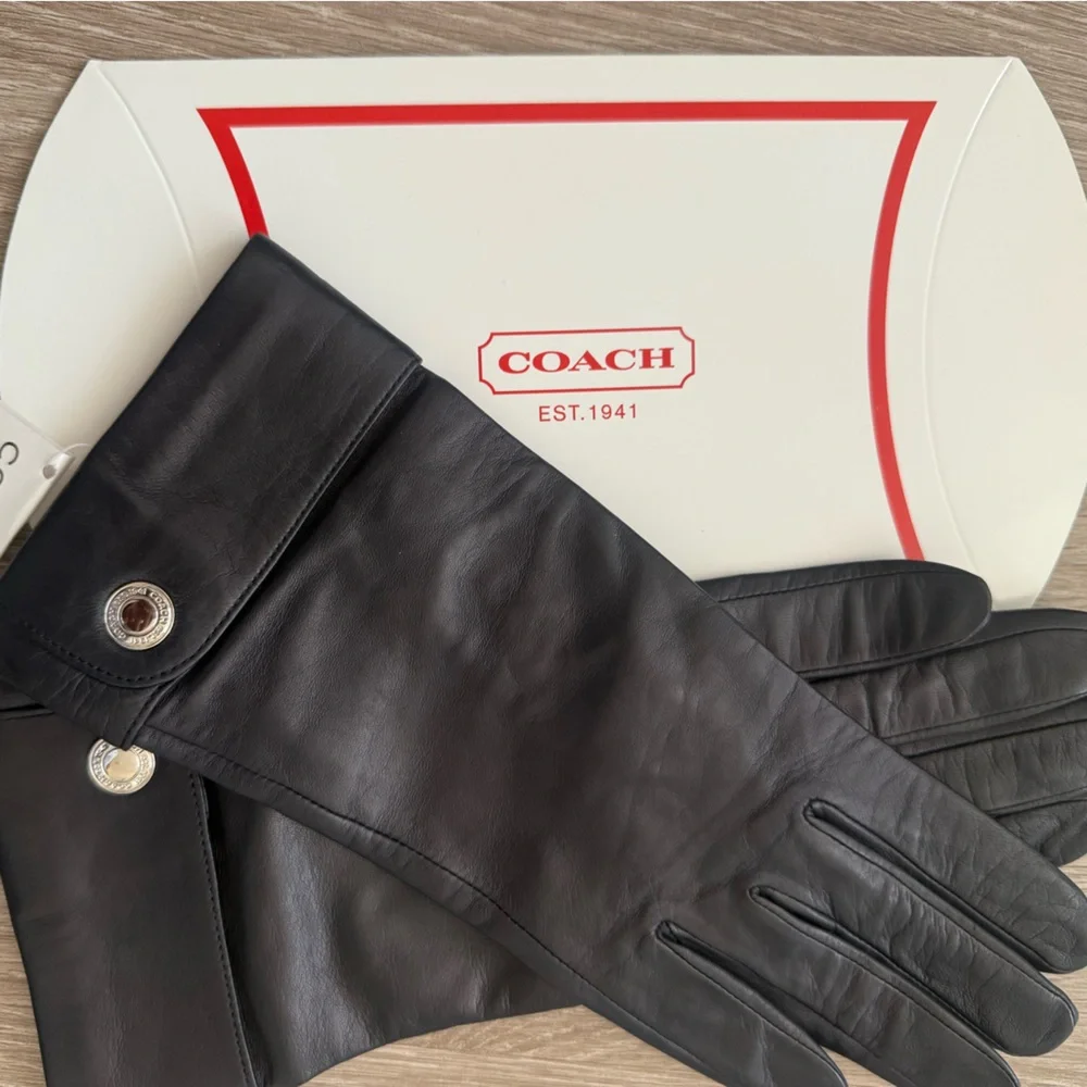 VINTAGE COACH LEATHER GLOVES - Picture 4 of 5